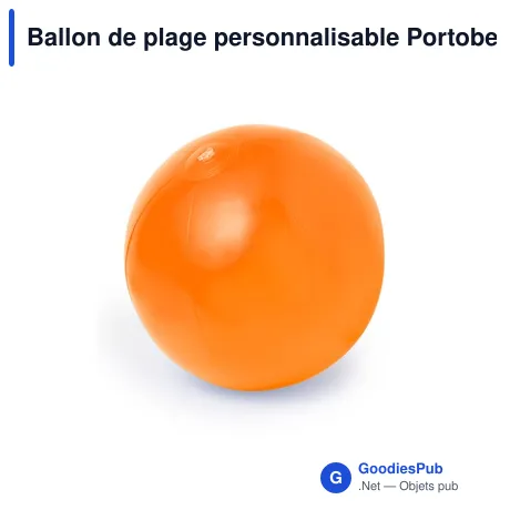 Ballon de plage personnalisable Portobello avec logo