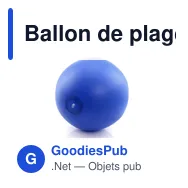 Ballon de plage personnalisable Portobello avec logo - Miniature 11