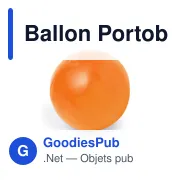 Ballon de plage personnalisable Portobello avec logo - Miniature 6