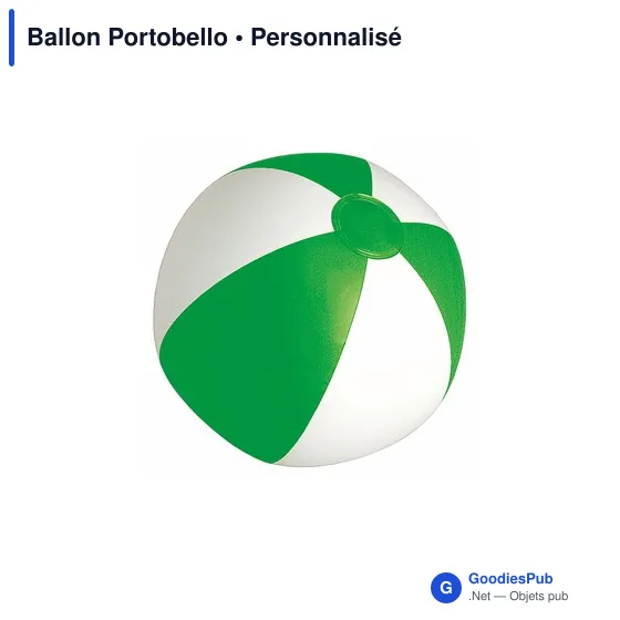Ballon de plage personnalisable Portobello avec logo - Image 9