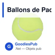 Ballons de Padel personnalisables avec logo - Set de 3 - Miniature 2