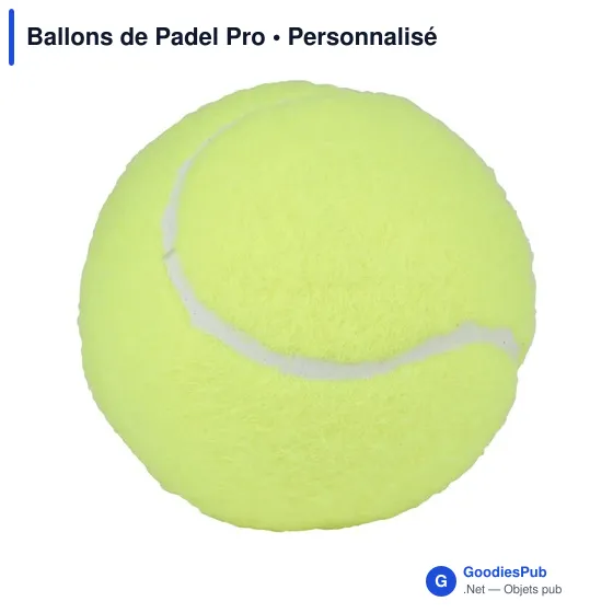 Ballons de Padel personnalisables avec logo - Set de 3 - Image 2