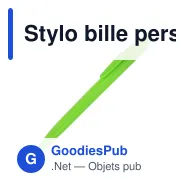 Stylo bille personnalisable en ABS recyclé avec logo - Finn - Miniature 2