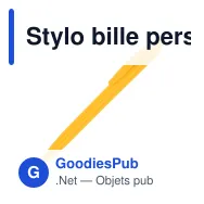 Stylo bille personnalisable en ABS recyclé avec logo - Finn - Miniature 8