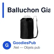 Sac fourre-tout personnalisable Balluchon Giant avec logo - Miniature 1