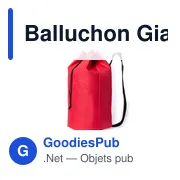 Sac fourre-tout personnalisable Balluchon Giant avec logo - Miniature 3
