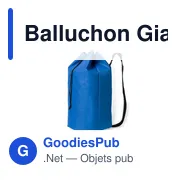 Sac fourre-tout personnalisable Balluchon Giant avec logo - Miniature 5