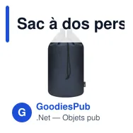 Sac à dos personnalisable Mubar avec logo - Écologique et pratique - Miniature 1