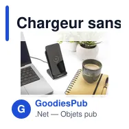 Chargeur sans fil personnalisable Baloo 15W avec logo - Miniature 11