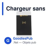 Chargeur sans fil personnalisable Baloo 15W avec logo - Miniature 12