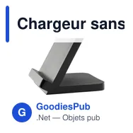 Chargeur sans fil personnalisable Baloo 15W avec logo - Miniature 8