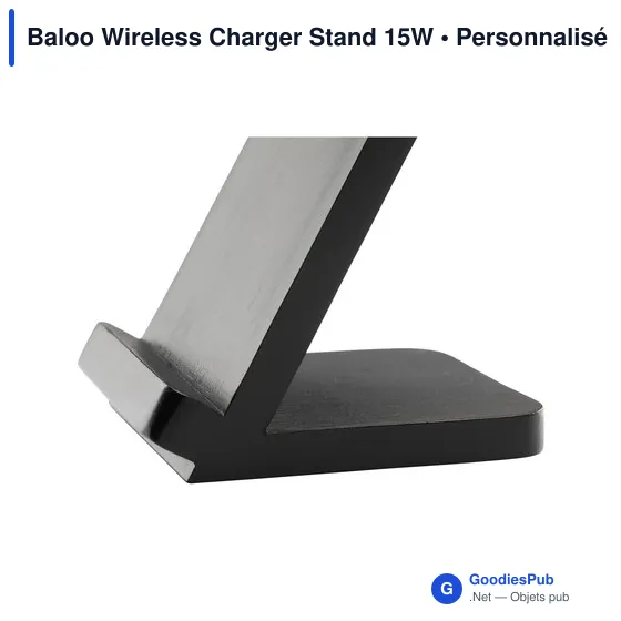 Chargeur sans fil personnalisable Baloo 15W avec logo - Image 8