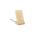 Variante bambou - Chargeur sans fil personnalisable Baloo 15W avec logo
