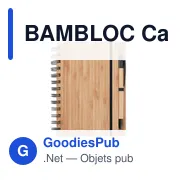 BAMBLOC Carnet et stylo en bambou - Miniature 1