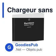 Chargeur sans fil personnalisable 10W pour logo - Bamboo - Miniature 11