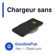 Chargeur sans fil personnalisable 10W pour logo - Bamboo - Miniature 9