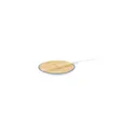 Variante blanc - Chargeur sans fil personnalisable 10W pour logo - Bamboo