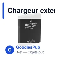Chargeur externe personnalisable Bamboo 4000 avec logo - Miniature 5