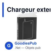 Chargeur externe personnalisable Bamboo 4000 avec logo - Miniature 6