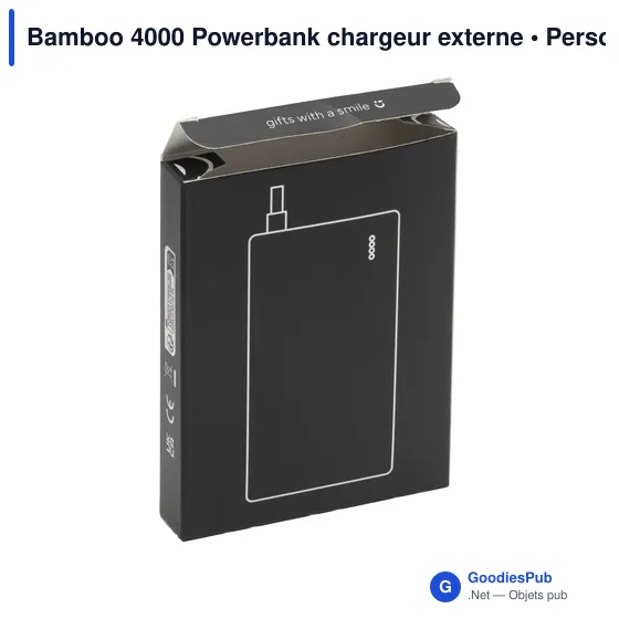Chargeur externe personnalisable Bamboo 4000 avec logo - Image 6
