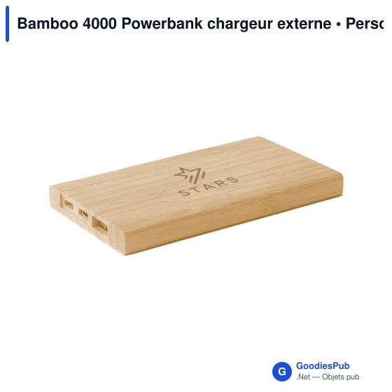 Chargeur externe personnalisable Bamboo 4000 avec logo - Image 7