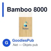 Chargeur sans fil personnalisable Bamboo 8000 avec logo - Miniature 2