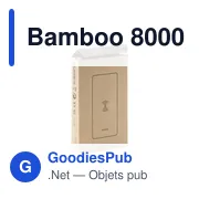 Chargeur sans fil personnalisable Bamboo 8000 avec logo - Miniature 4