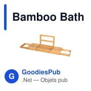 Planche de bain personnalisable en bambou avec logo - Miniature 4