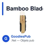 Couteau de poche personnalisable Bamboo Blade avec logo - Miniature 3