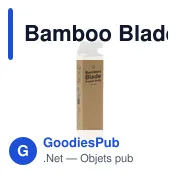 Couteau de poche personnalisable Bamboo Blade avec logo - Miniature 5