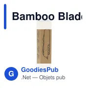 Couteau de poche personnalisable Bamboo Blade avec logo - Miniature 6
