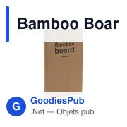 Planche à découper personnalisable en bambou avec logo - Miniature 2