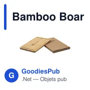 Planche à découper personnalisable en bambou avec logo - Miniature 4