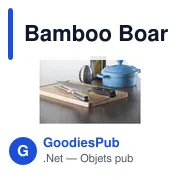 Planche à découper personnalisable en bambou avec logo - Miniature 6