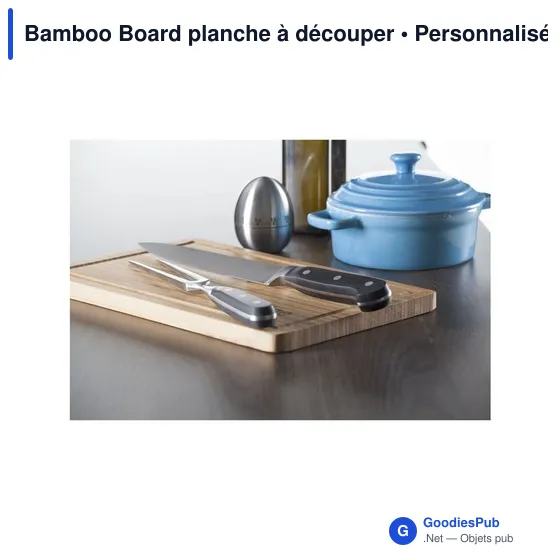 Planche à découper personnalisable en bambou avec logo - Image 6