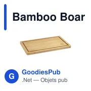Planche à découper personnalisable en bambou avec logo - Miniature 7