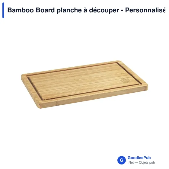 Planche à découper personnalisable en bambou avec logo - Image 7