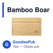 Planche à découper personnalisable en bambou avec logo - Miniature 8