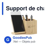 Support de charge personnalisable Bamboo Boss 15W avec logo - Miniature 12