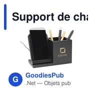 Support de charge personnalisable Bamboo Boss 15W avec logo - Miniature 3