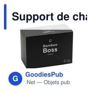 Support de charge personnalisable Bamboo Boss 15W avec logo - Miniature 8