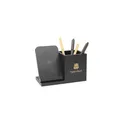 Variante noir - Support de charge personnalisable Bamboo Boss 15W avec logo