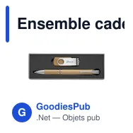 Ensemble cadeau personnalisable Bamboo Connect avec logo - Miniature 3