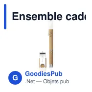 Ensemble cadeau personnalisable Bamboo Connect avec logo - Miniature 4