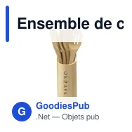 Ensemble de cuisine personnalisable en bambou avec logo - Miniature 3