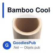 Rafraîchisseur à vin personnalisable en bambou avec logo - Miniature 1