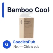 Rafraîchisseur à vin personnalisable en bambou avec logo - Miniature 3