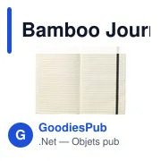 Carnet de notes A5 personnalisable en bambou avec logo - Miniature 2