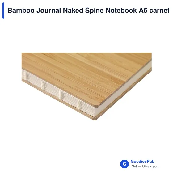 Carnet de notes A5 personnalisable en bambou avec logo - Image 4
