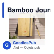 Carnet de notes A5 personnalisable en bambou avec logo - Miniature 6